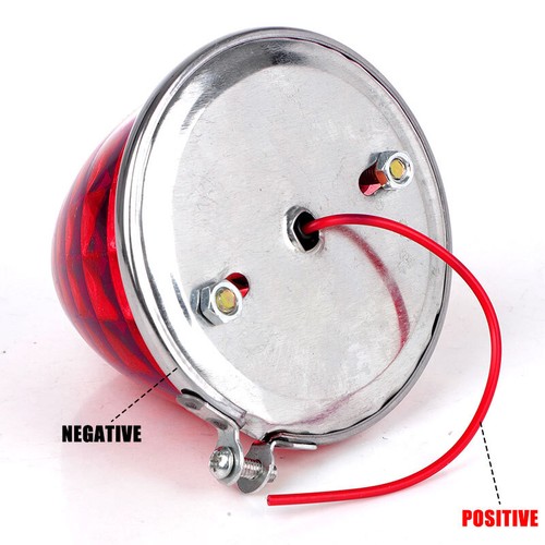 Amber Red Watermelon Bulbs Light Clear Glass Lens Lamp 1156 1 Wire Incandescent - Foto 7 di 24