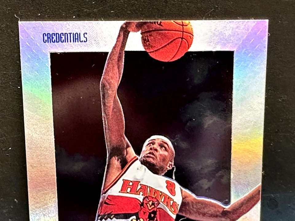 Steve Smith 1996-97 Skybox EX-2000 Credenciales SP #3 Atlanta Hawks/499 ¡Limpio! Foto 2 de 4