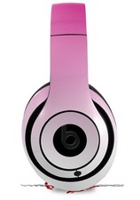 Skin for Beats Studio 2 3 Smooth Fades White Hot Pink HEADPHONES NOT INCLUDED