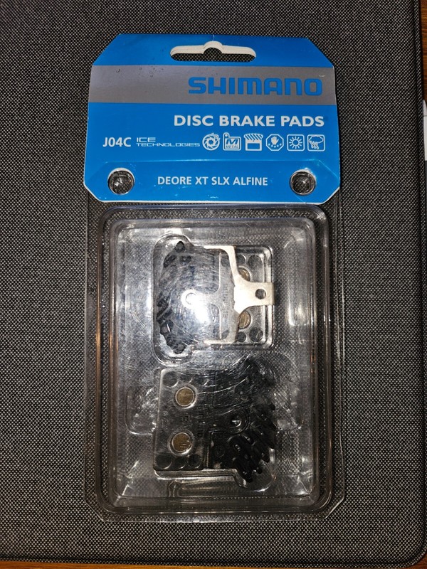 Shimano J04C Metal Disc Brake Pads with Cooling Fins