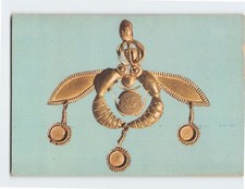 Postcard The Bees Golden pendant of a necklace Museum Of Heraklion Greece