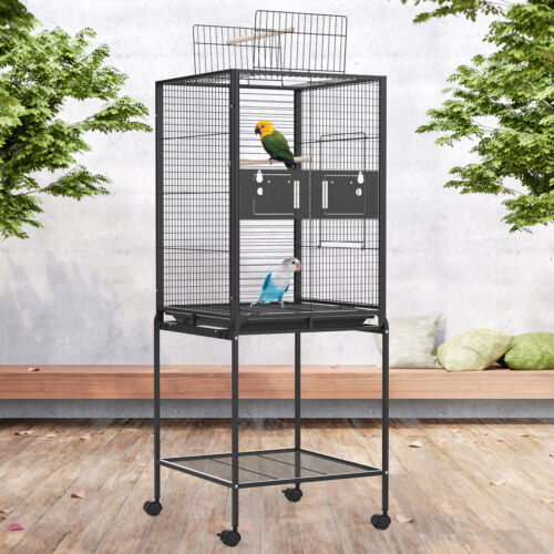 Bird Cage Large Cages 150CM Aviary Parrot Stand-Alone Budgie Castor w /Wheels - Picture 2 of 12