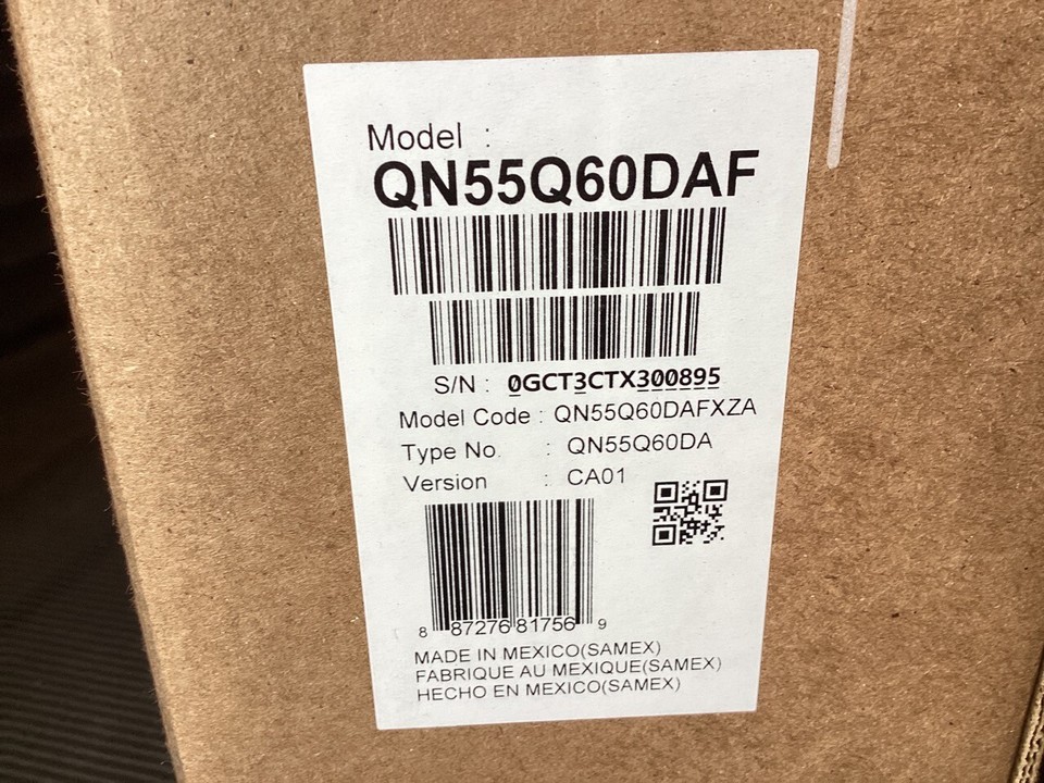 Samsung 55" Q60D Series 4K HDR Smart QLED TV (2024) QN55Q60DAFXZA