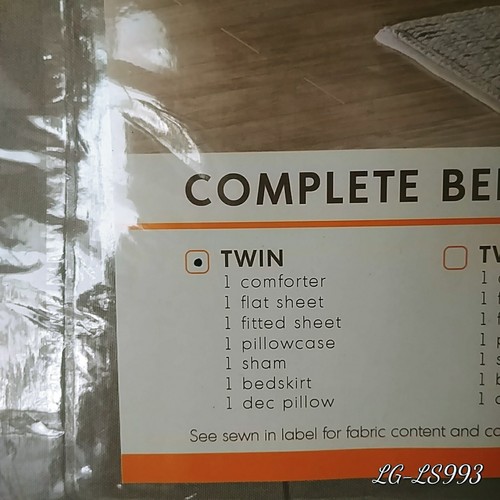 Intelligent Design Toren complete Twin Comforter sheets SET GREY 7 pieces. - Picture 4 of 5