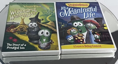Veggie Tales DVD Bundle The Wonderful Wizard of Ha's , It s A Meaningful Life