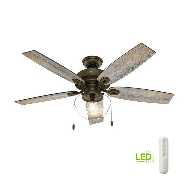 Hunter Ceiling Fan Light 52 Inch Indoor Remote Control Pull Chain