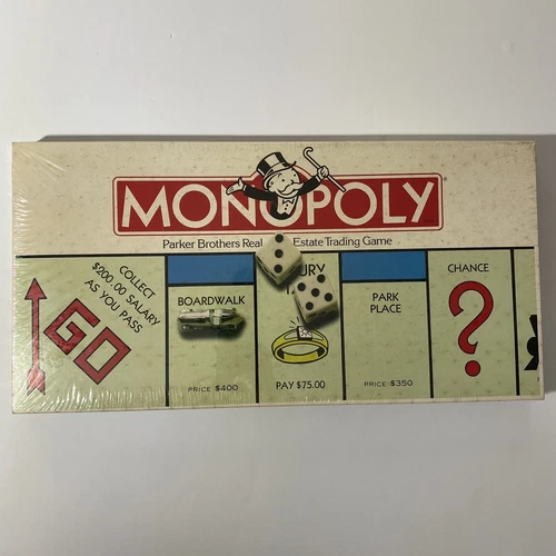 1985 VINTAGE Monopoly NEW FACTORY SEALED 00009 Board Game Parker Brothers
