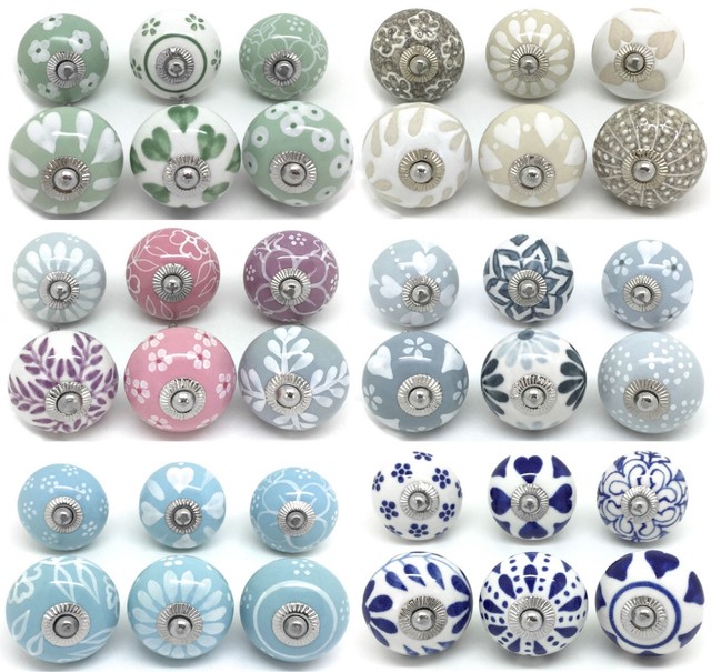 Hobbycraft Compass Ceramic Drawer Knobs Cupboard Handles 2 Pack