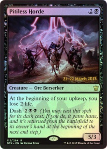 Pitiless Horde - Foil - Prerelease Promo LP, English MTG Prerelease Cards