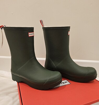 NEW HUNTER SIZE 11 MEN'S PLAY MID INSULATED FLEXING GREEN/WHITE WILLOW BOOTS 