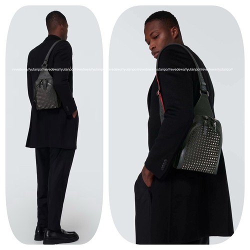 Borsa Christian Louboutin in pelle originale ottime condizioni tracolla nera - Foto 3 di 20