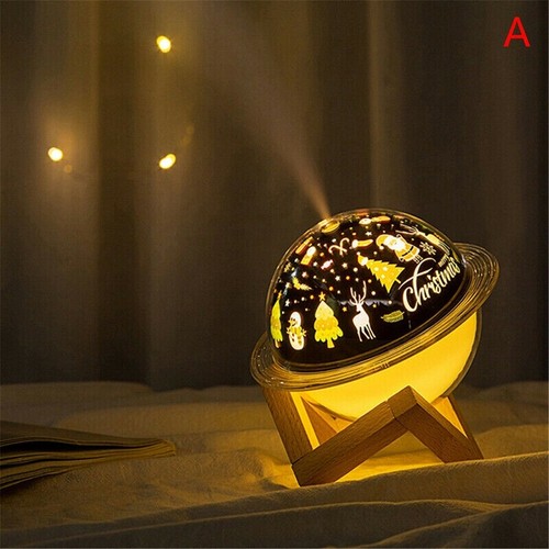 Diffusore Umidificatore Natalizio Lampada LED Pianeta Aromi Oli Essenziali - Foto 2 di 8