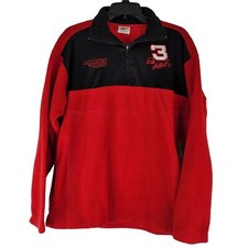 Dale Earnhardt Winners Circle Fleece 1/4 Zip Pullover Mens M Forever The Man