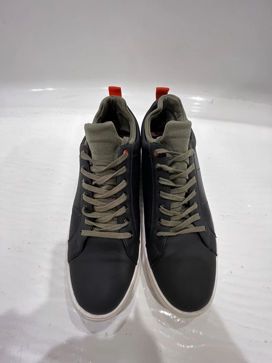 ALDO Shoes Mens 10 Casual Double Layer Low Sneakers Faux Leather Lace Up | eBay