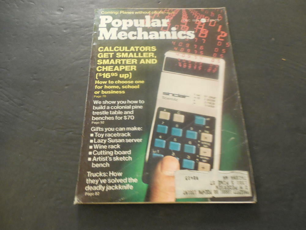 Popular Mechanics  Dec 1974 Planes Without Pilots, Trucks Jacknife     ID:34043