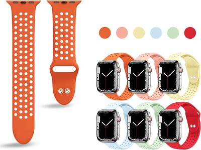 APPLE WATCH BAND BUNDLE- 6 bands. GEAK 6 Pack Compatible with Apple Watch Bands 40mm 44mm 41mm  main image 3