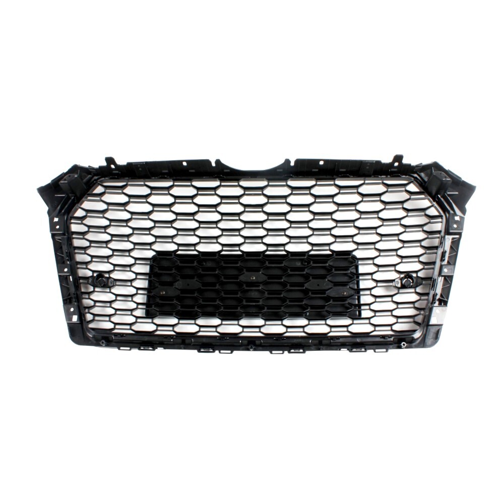 「267」17-18アウディA4/S4 B9RS4ハニカムメッシュグリルブラック Black Honeycomb Grille RS4 Style Grill Black Meshy For 2017-2019