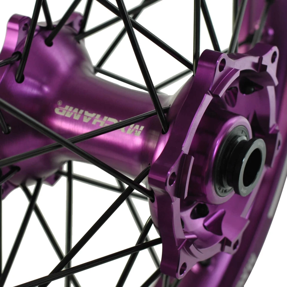 Buje de rueda trasera púrpura MXCHAMP para Kawasaki KXF250F 450F KX500 KX450 KX250 04-25 Foto 3 de 4