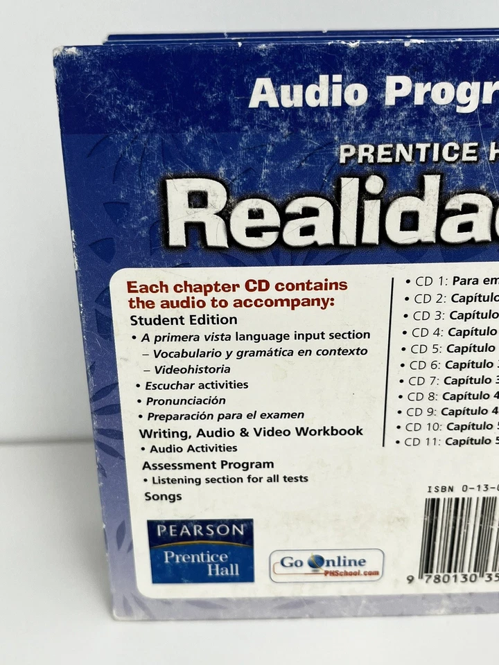 Prentice Hall Realidades Audio Program Number 2 - 22 CDs - Pearson - Spanish - Image 4 of 4