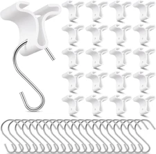 Moxweyeni 35 Pack Drop Ceiling Hooks for Hanging Classroom Ceiling Tile Metal Sc