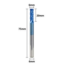 Image of 4Flute Roughing End Mill Spiral Carbide Milling Cutter 4mm-12mm Nano Blue Coated