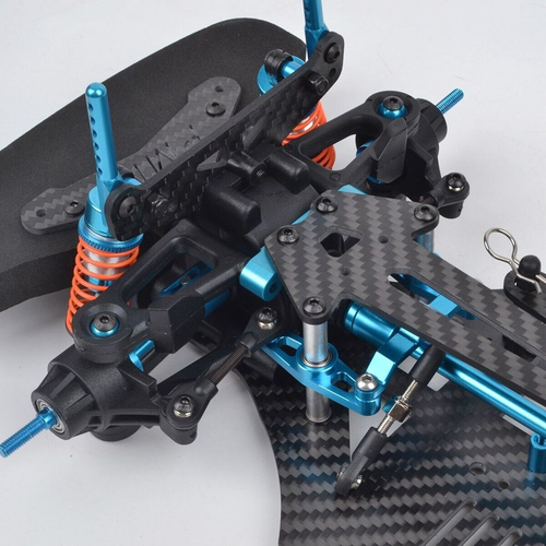 1/10 RC Alloy and Carbon Frame Chasis Kit For TT01 TT01E Shaft Drive ...