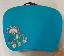 Lapgear MyStyle Portable Lap Desk With Fabric Microbead Cushion.  Zip Pocket. 