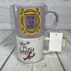 New Friends TV Series Coffee Gift Set Cup Mugs Lobster & Peephole How You Doin'?