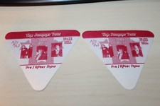 Aly & AJ Corbin Blej Drake Bell - 2x unused Backstage Pass - Free Postage