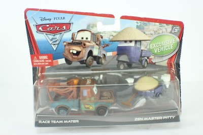 Mater With Zen Master Pitty 2 Packs Race Team Disney Pixar CARS 2