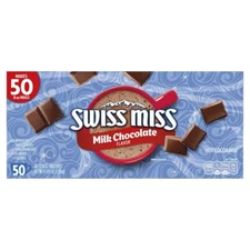 Swiss Miss Milk Chocolate Hot Cocoa Mix 50 ct, 56 oz, Made with Premium Cocoa