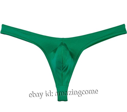 New Men Spandex Bulge Pouch Thong Underwear Elastic Swimwear Tanga Bikini T-back - Picture 17 of 21