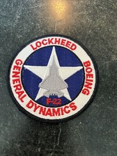 Vintage F-22 Patch Boeing General Dynamics Lockheed 3.5” Rare Early Iron On USAF