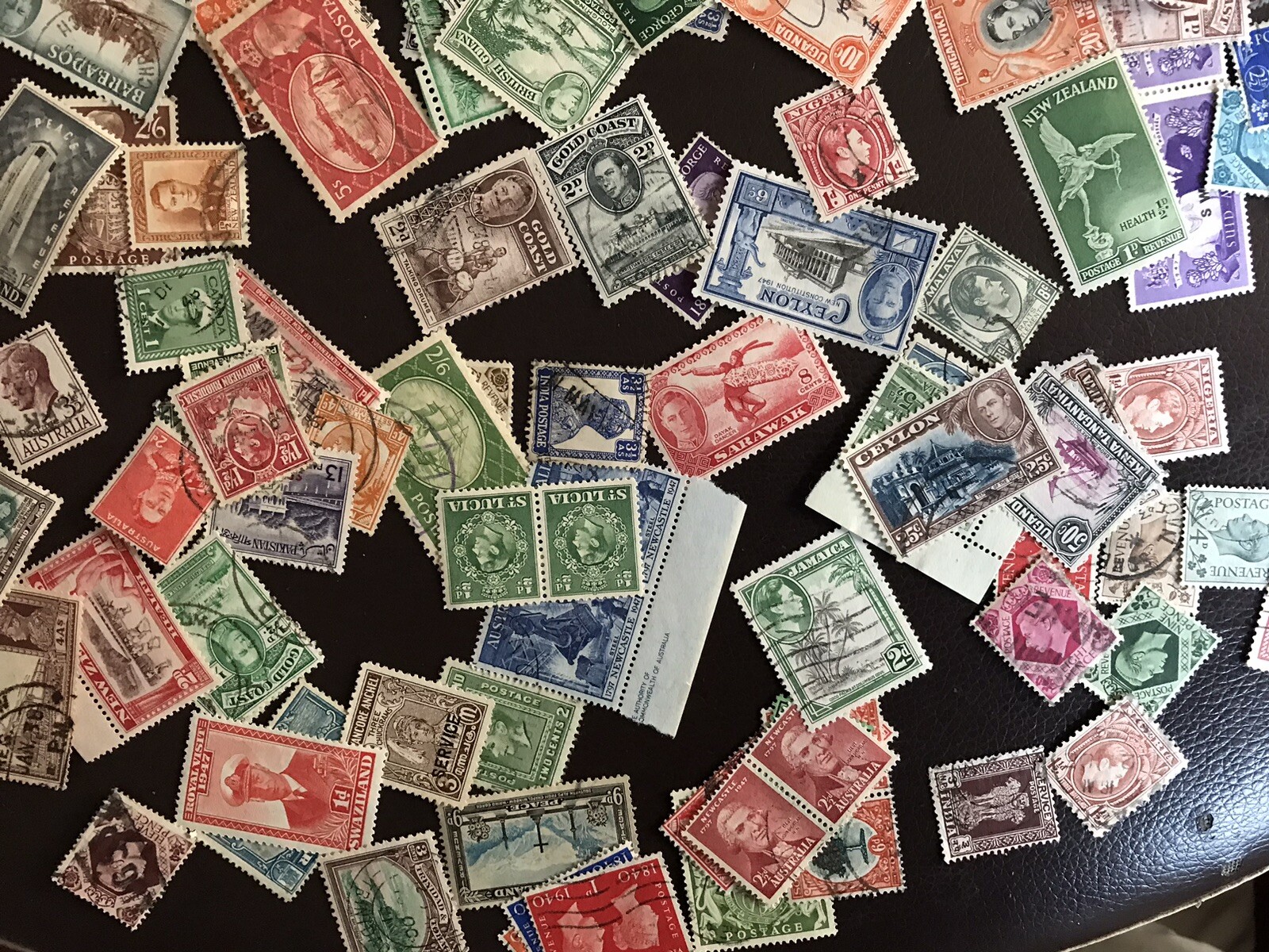 King VI Stamp Album KGVI With 500 stamps Stanley Gibbons KG 6