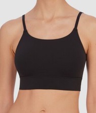 $36 Natori Women's Black Solid Bliss Flex Bralette Bra Size XL