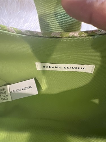 Banana Republic Woven Capsule Clutch Women's Summer 2005 Olive Green - Picture 6 of 8