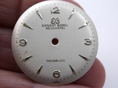 Pearl Ernest Borel Neuchatel Incabloc Vintage Watch Dial Mens 26.5mm New Old Stk