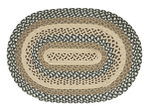 Harbor Braided Area Rug By IHF Rugs. Oval & Rectangle. Many Sizes. Red, Beige - Picture 2 of 29