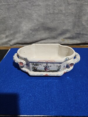 Antique French 19th Century Faience Pottery Jardinière