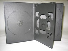 14MM MULTI-5 DVD CASE W/SWING TRAY/ OVERLAPPING HUB, BLACK, DH5BLK,100 PCS