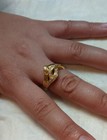 18k Breaking Wave Design Ring, Matching Nice  Diamonds Size 8, 6.95 Grams! — photo 5