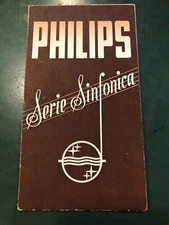 Philips Serie Sinfonica catalogo pubblicitario radio vintage epoca 1936