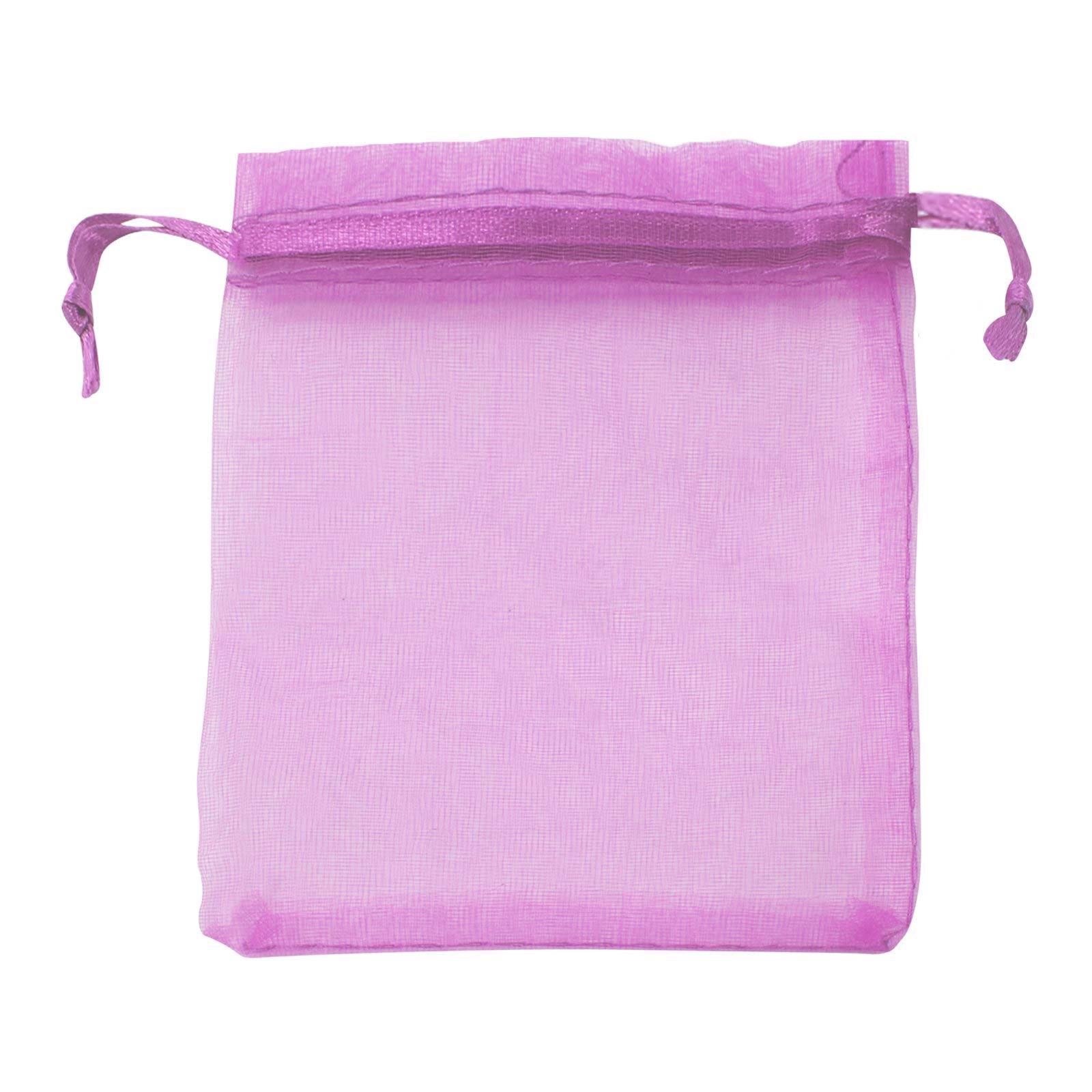 Bolsas clásicas grandes de organza - Bolsas de gasa para boda con cordón de gasa