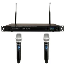 VOCOPRO UDX-DUAL-HANDHELD Digital PLL Wireless Rackmount Microphone System