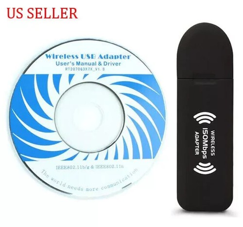 Wireless Internet USB Adapter WiFi Dongle 150Mbps