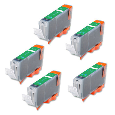 5-Pack Green Quality Ink Cartridge – Compatible With Canon CLI-8 For Pro9000 Mark II Printers