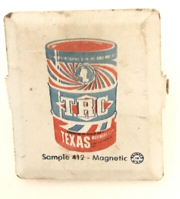 Vtg TRC Texas Refinery Grease Lubricant Fridge Magnet/clip Rare Advertising