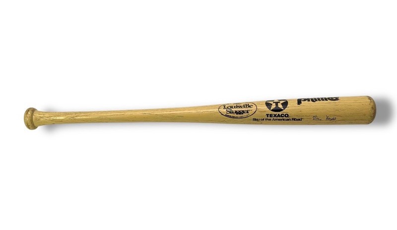 Von Hayes Phillies Texaco Pro Louisville Slugger Vintage Bat - CC#SSB2781