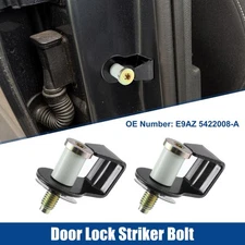 2pcs Door Lock Striker Bolt Assembly Fit for Ford F-150 F-250 F-350 1984-1996