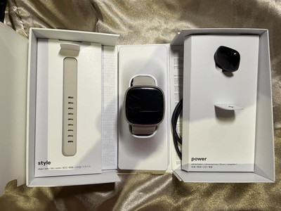 Fitbit Sense 2 Advanced Health Smartwatch FB521SRWT Platinum /Lunar White Tested